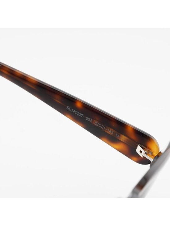 Saint Laurent SLM130/F 004 Sunglasses Havana Rectangle Frame, Brown Lenses main image 7